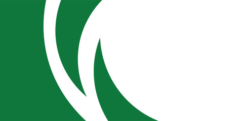 Vector green line background curve element with white space for text and message design, overlapping layers, vector