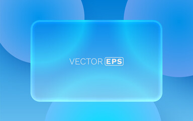 Dynamic blue gradient background with a modern glass frame.