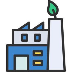Green Factory Icon