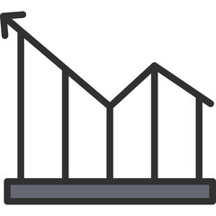 Fototapeta premium Growth Chart Icon