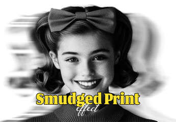 Smudged Print Photo Effect