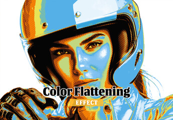 Color Flattening Effect