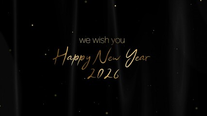 Christmas and New Year Typography Blessings, Golden Glamour Title Card 07