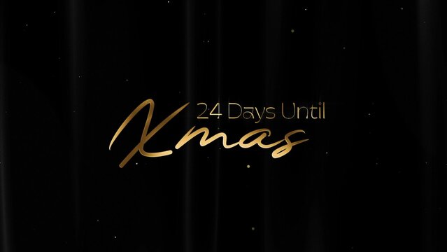 Christmas and New Year Typography Blessings, Golden Glamour Title Card 11