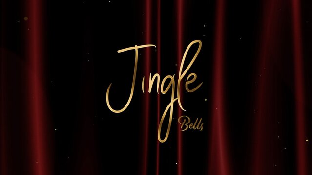 Christmas and New Year Typography Blessings, Golden Glamour Title Card 14
