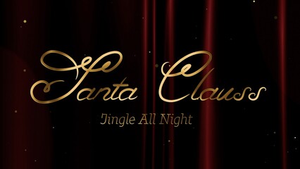 Christmas and New Year Typography Blessings, Golden Glamour Title Card 18
