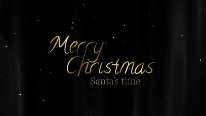 Christmas and New Year Typography Blessings, Golden Glamour Title Card 17