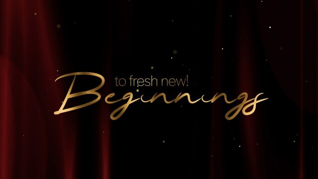 Christmas and New Year Typography Blessings, Golden Glamour Title Card 20