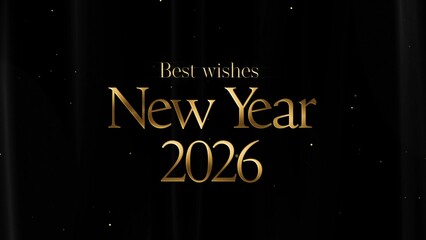 Christmas and New Year Typography Blessings, Golden Glamour Title Card 25