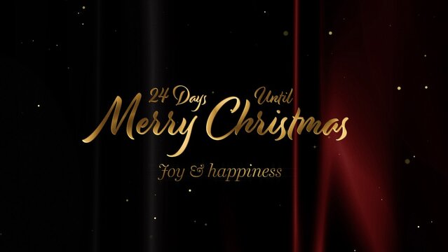 Christmas and New Year Typography Blessings, Golden Glamour Title Card 24