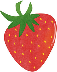 strawberry on no background