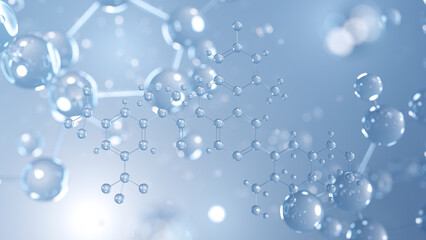 elinzanetant molecular structure 3d, neurokinin antagonist structural chemical formula view from a microscope