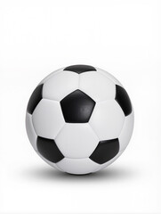 Soccer ball on white background with shadow