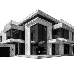 facade of a building with columns