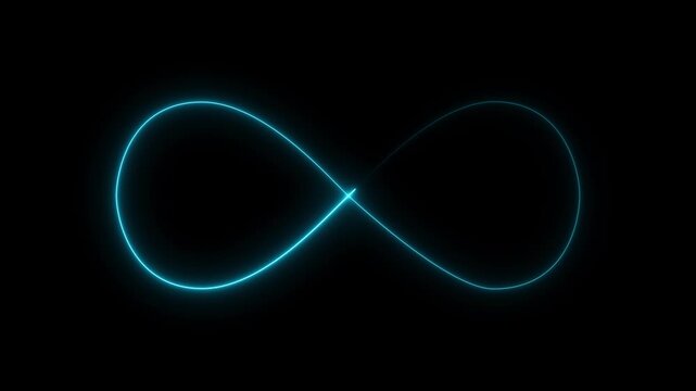 Abstract background with infinity sign. Digital background.