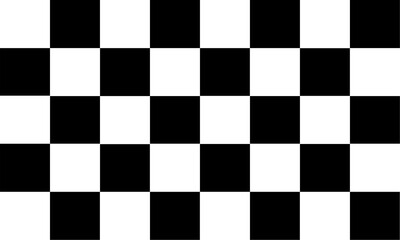 Dynamic black and white checkered race flag background pattern vector graphic with a fun, abstract wavy distortion effect