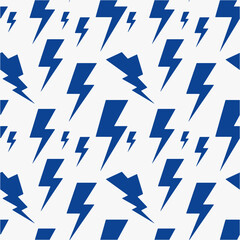 Dynamic lightning bolt energy seamless pattern.