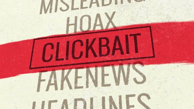 Clickbait 3D Scrolling Title Animation