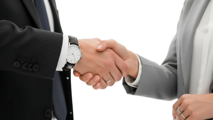 Handshake symbolizes agreement, deal, and partnership