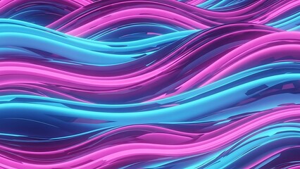 Vibrant abstract waves in trendy pink and blue create a modern feel