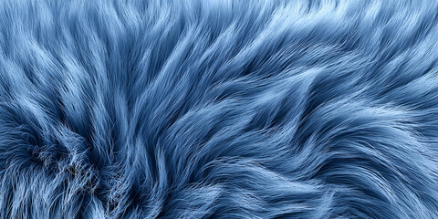 Obraz premium A close-up of soft, flowing blue fur with intricate textures, showcasing a serene and calming aesthetic ideal for various uses.