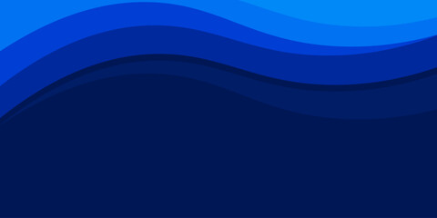 Blue waves background vector. Fluid gradient shapes composition. Futuristic design concept. Trendy.