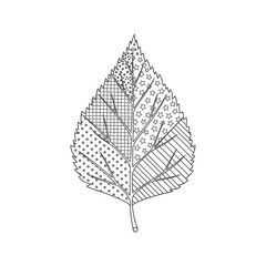 Shamrock clover geometric mandala pattern line art vector illustration