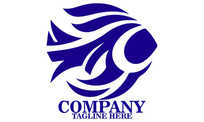 Shape Fish Icon. Shape Fish Logo Art, Shape Fish Vector Illustration