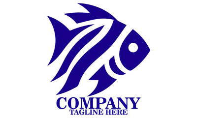 Shape Fish Icon. Shape Fish Logo Art, Shape Fish Vector Illustration