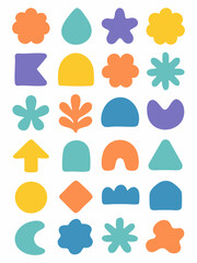 Weather icon set vector illustration design symbol collection cloud sun nature web element