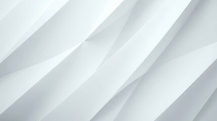 Obraz premium Dynamic abstract white and light gray diagonal lines forming geometric background. Modern minimalist design for business presentation, web banner.