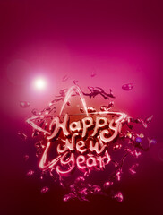 3D style background for your holiday poster design