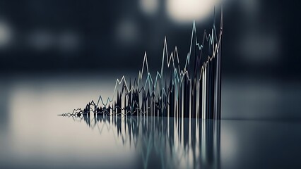 Abstract Data Visualization - A Detailed Look at a Complex Graph.