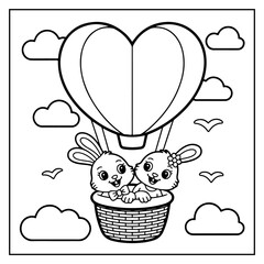 Happy Valentine's Day Bold & Easy Coloring Book