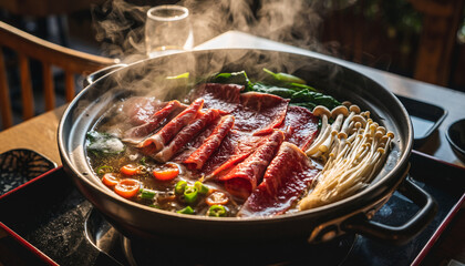 lamb chops and vegetables