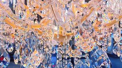 Luxury Crystal Chandelier with Sparkling Light Reflections, Sparkle crystal 
