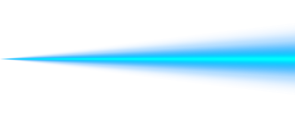 Blue horizontal line lighting glowing neon stripe laser beam with color spectrum energy wave gradient ray effect and vibrant light lines on transparent background abstract art