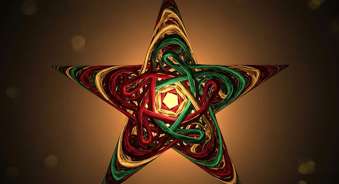 A vibrant and intricately crafted parol, a traditional filipino christmas lantern, glows warmly against a softly blurred background, its star shape radiating festive cheer and cultural richness