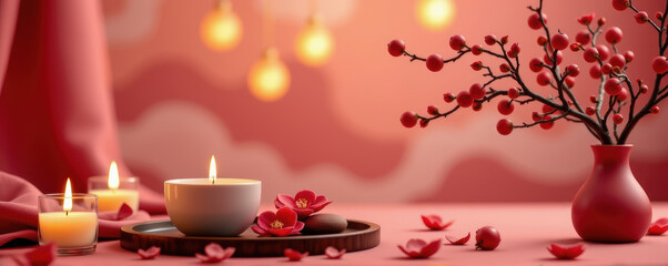 Lunar new year celebration banner 2026 invitation card chinese culture vibrant environment festive viewpoint