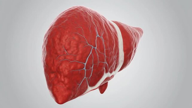 High-end 3D CGI Octane Render of a Human Spleen
