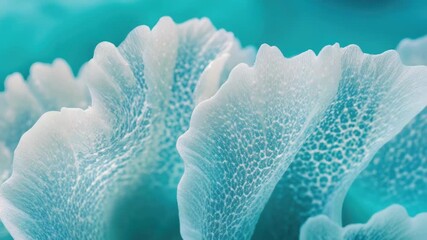 Video A close-up shot of a plant on a blue background, suitable for use in scientific or educational contexts