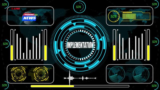 Imperative decision signals rendered through a dynamic HUD animation showcasing directive logic flows and real-time operational cues