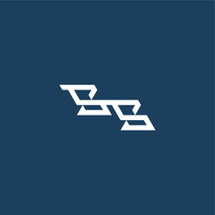 monogram modern logo initial esport concept design SS minimalist techno style letter