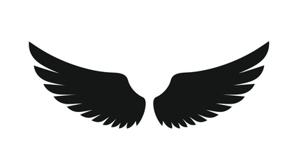 Fototapeta premium A striking image of spread wings a bold and symbolic silhouette