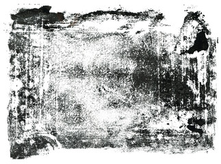 Fototapeta premium Grunge frame, printed frame. Print with space for your text or image. Isolated on a white background