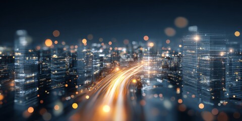 Obraz premium Modern Concept of Governance with Digital Elements in Business Environment Emphasizing Technology and Innovation for Effective Management Solutions