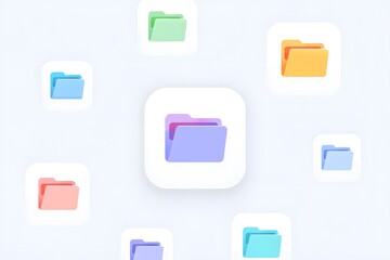 set of glossy square buttons for web