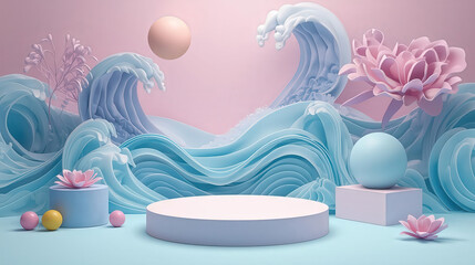 Pink flowers and purple orchids decorate an Easter basket filled with eggs, a loving gift for a beauty and self-care aromatherapy spa treatment