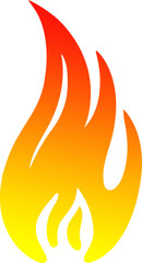 Set of fire flame vector icons. Collection of fire and flame icons. Bonfire icons, flaming elements.