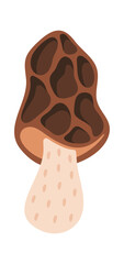 Morel conditionally edible mushroom design